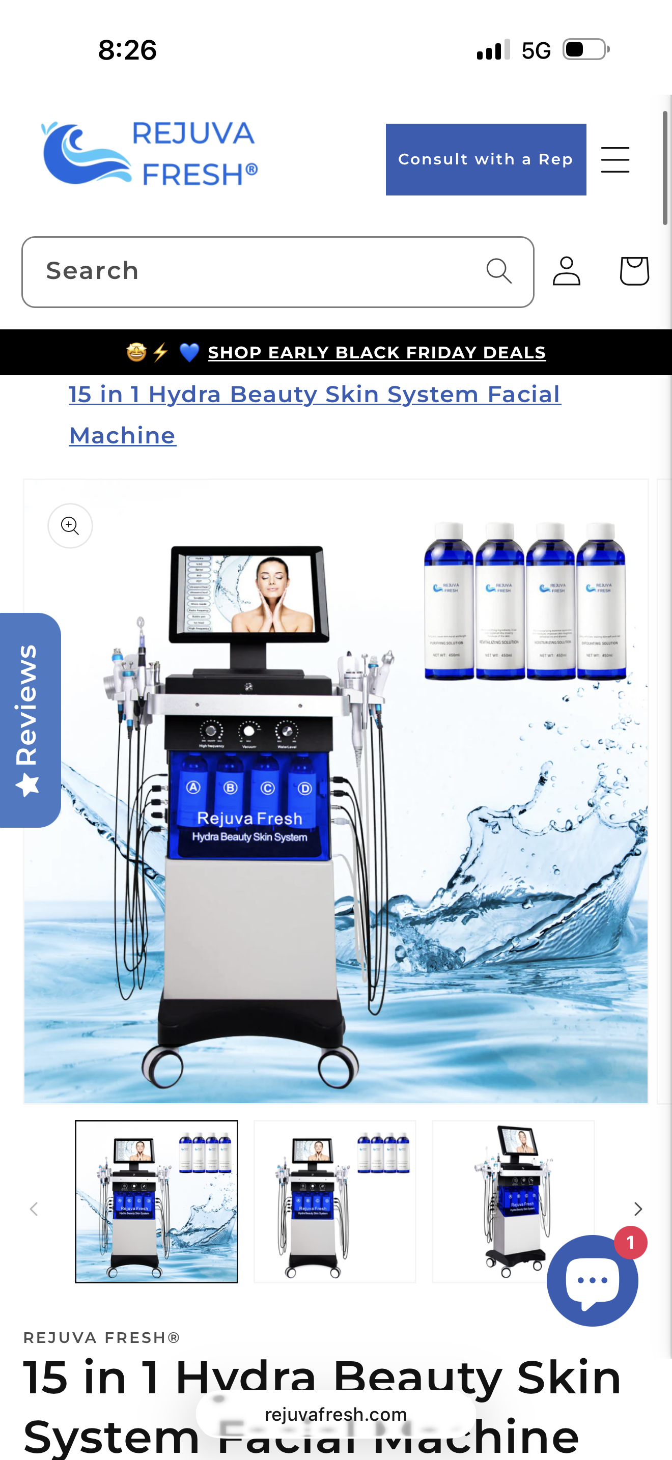 Hydrafacial machines