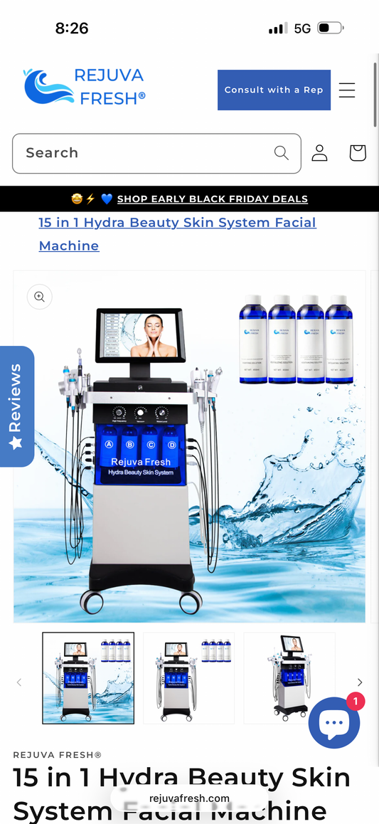 Hydrafacial machines